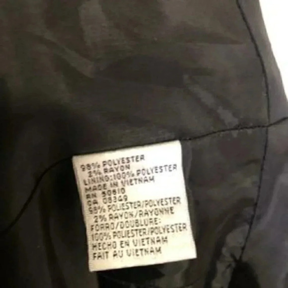 Le Suit Polka Dot Black Blazer Size 6 - Picture 6 of 7